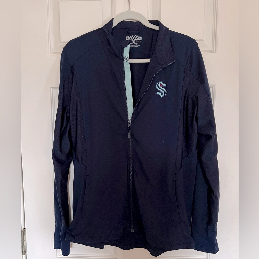 Levelwear Seattle Kraken Women's Full-Zip Jacket - Navy, Size XL